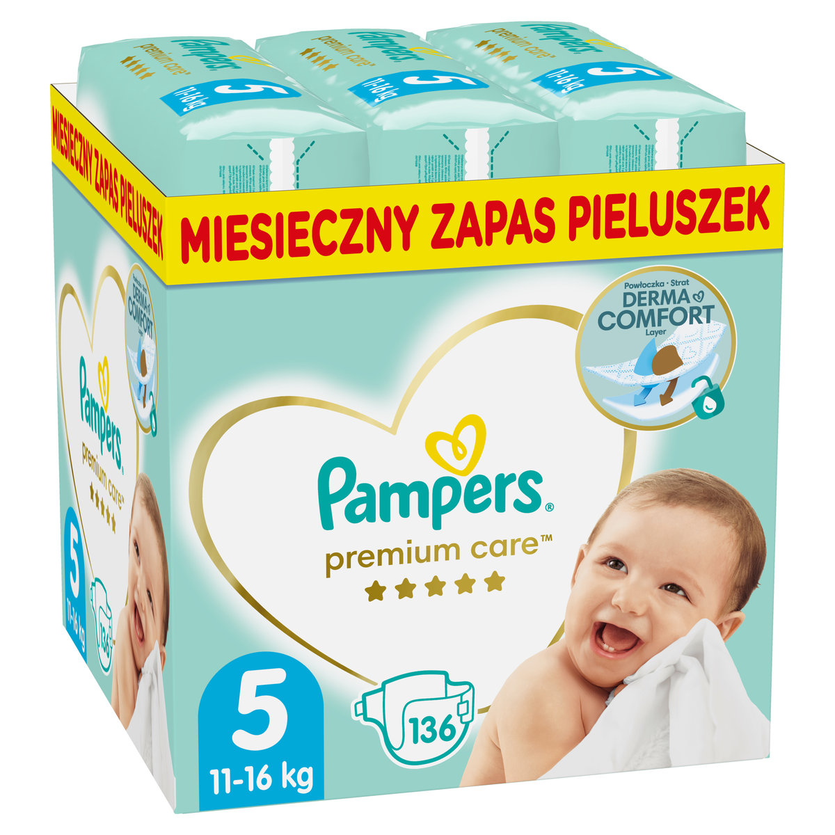 pampers premium care 1 newborn 66 szt rossmann