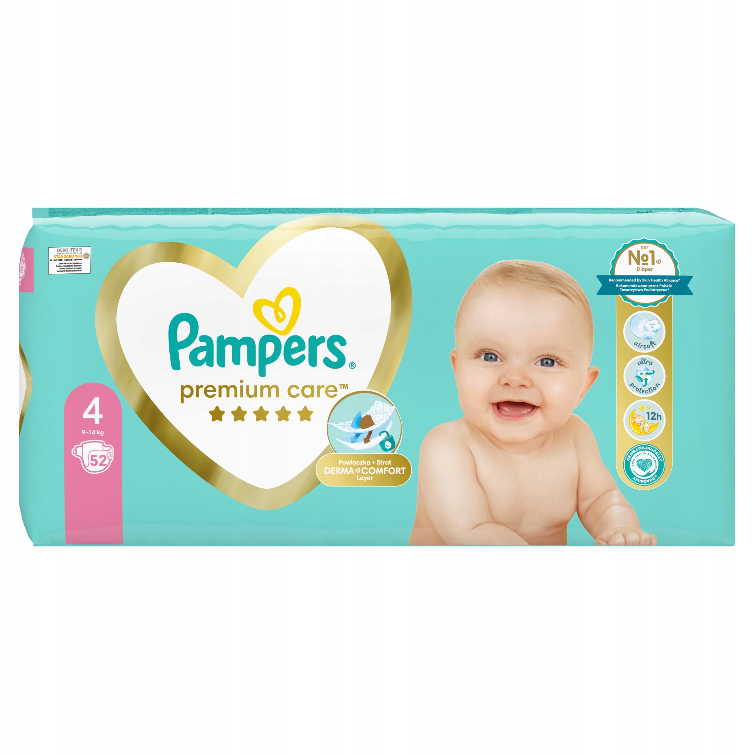 rosman pampers premium care rozmiar 1 2-5kg 22sztuki nowe