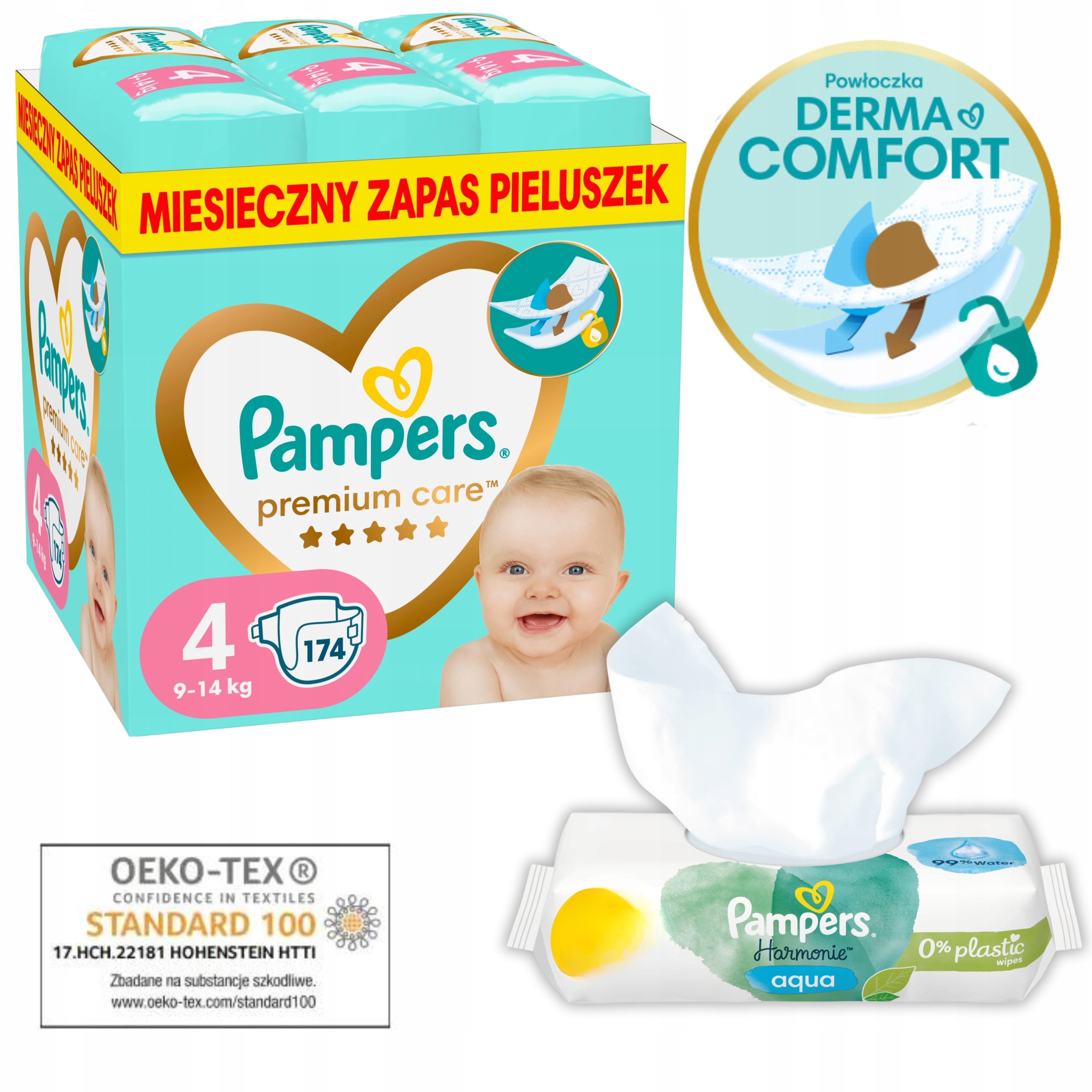 pieluchy pampers premium care 1 newborn 88szt