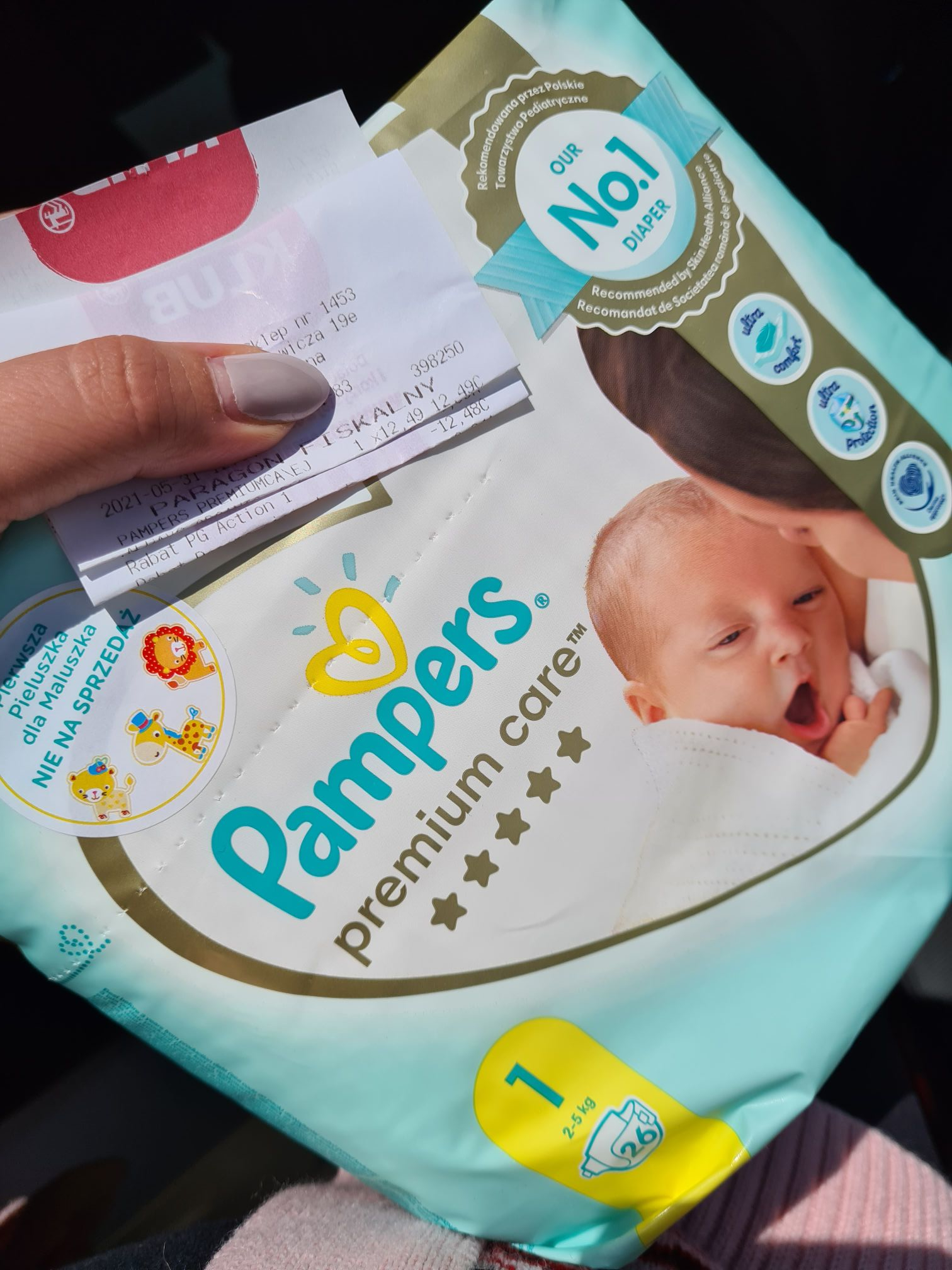 Diapers nnn EKO size 1 2-5 kg