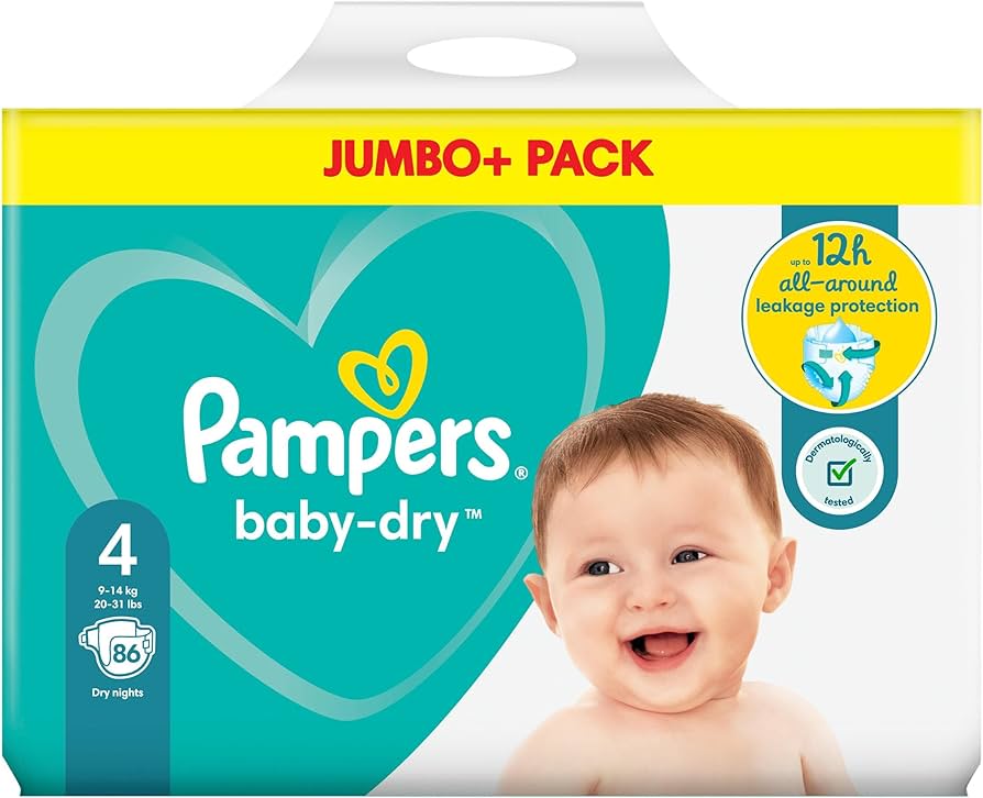 pampers od 6-12 ile sztuk w paczce