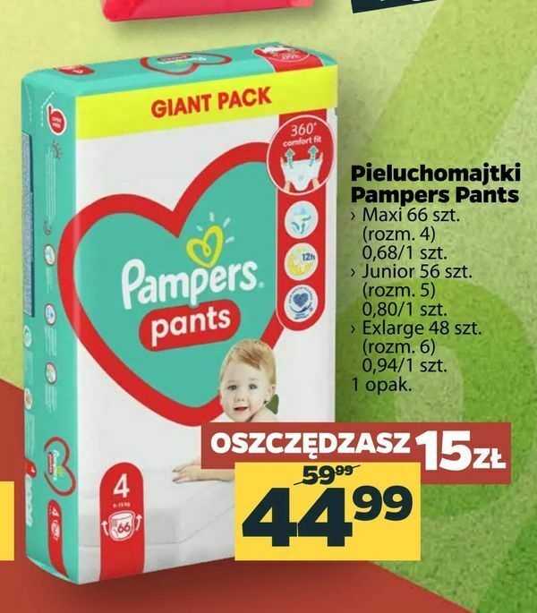 pampers pants 3 72 szt cena