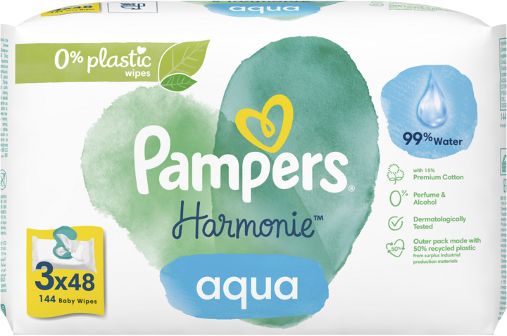 pampers sensitive chusteczki nawilżane sensitiv 6x56 szt