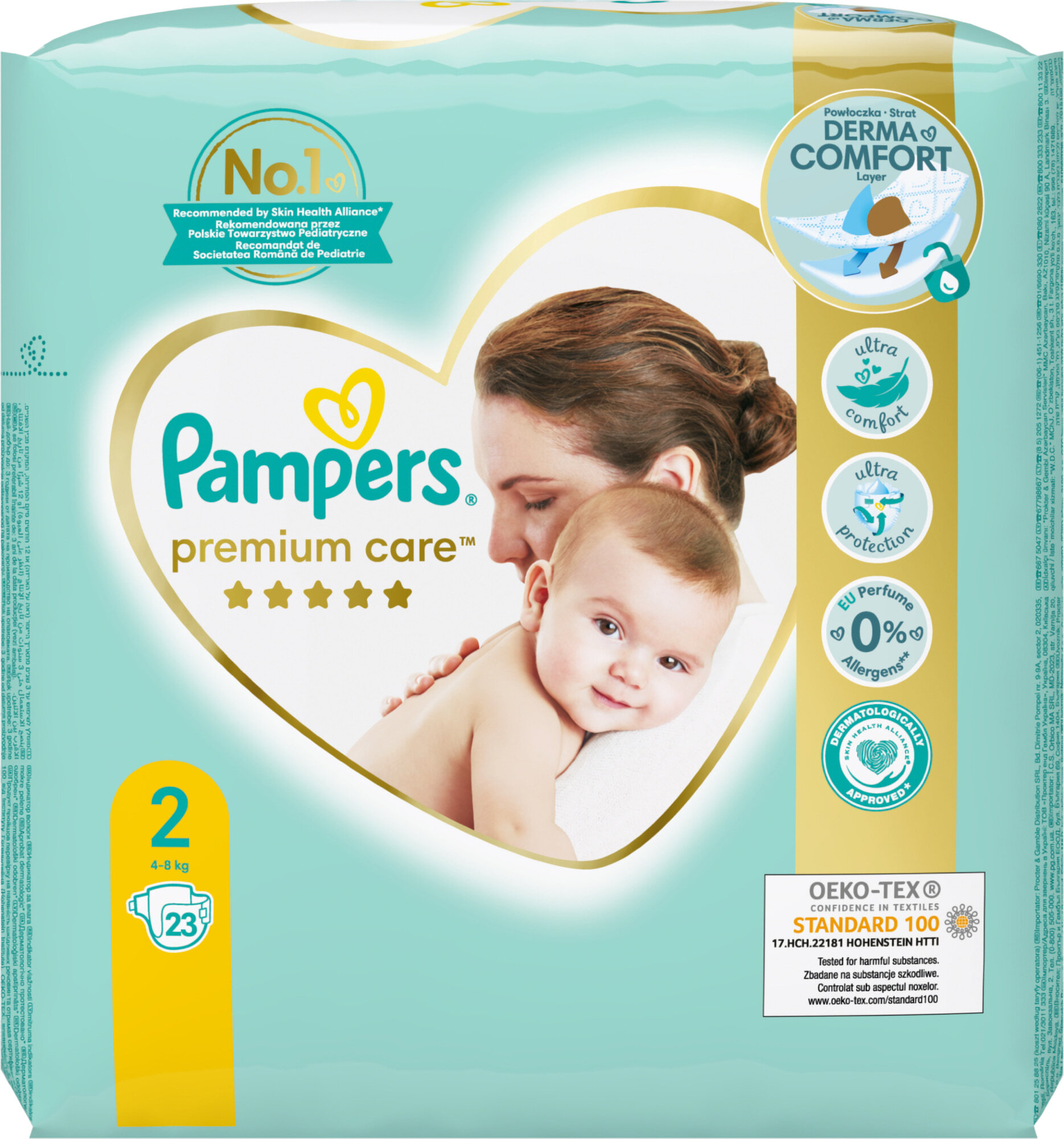 pampers premium active fit nappy pants size 4