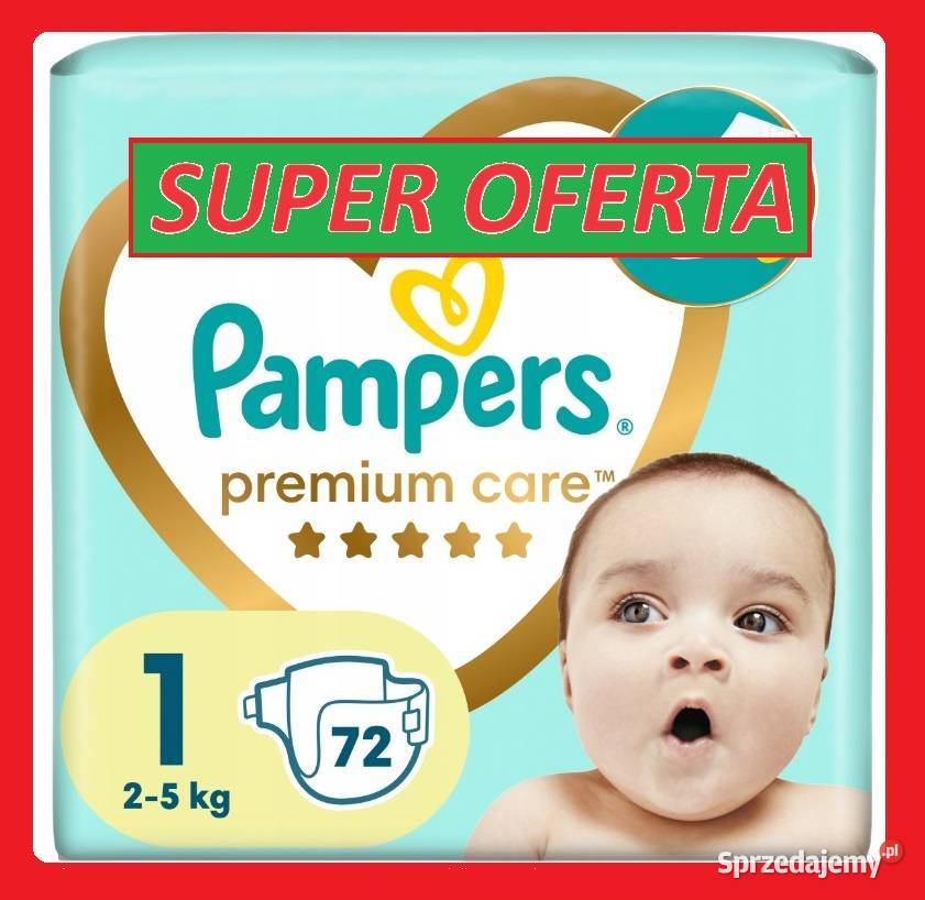 pampers premium care 1 newborn 22 sztukicena