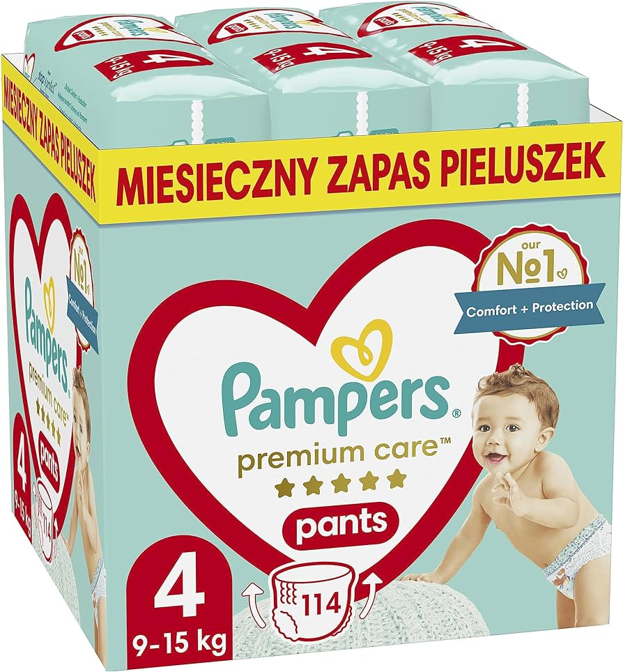 pampers pieluszki zapas 4 maxi aż 174 sztuk