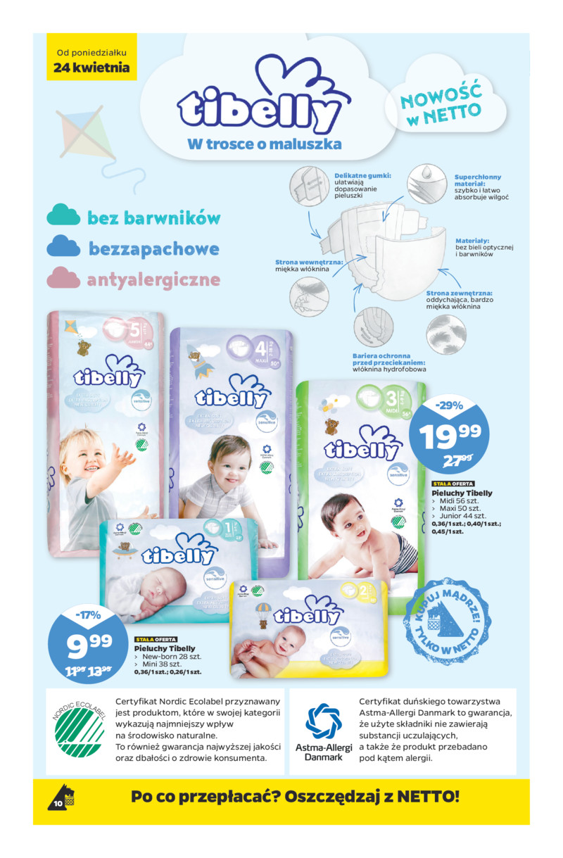 chusteczki pampers 6 pak