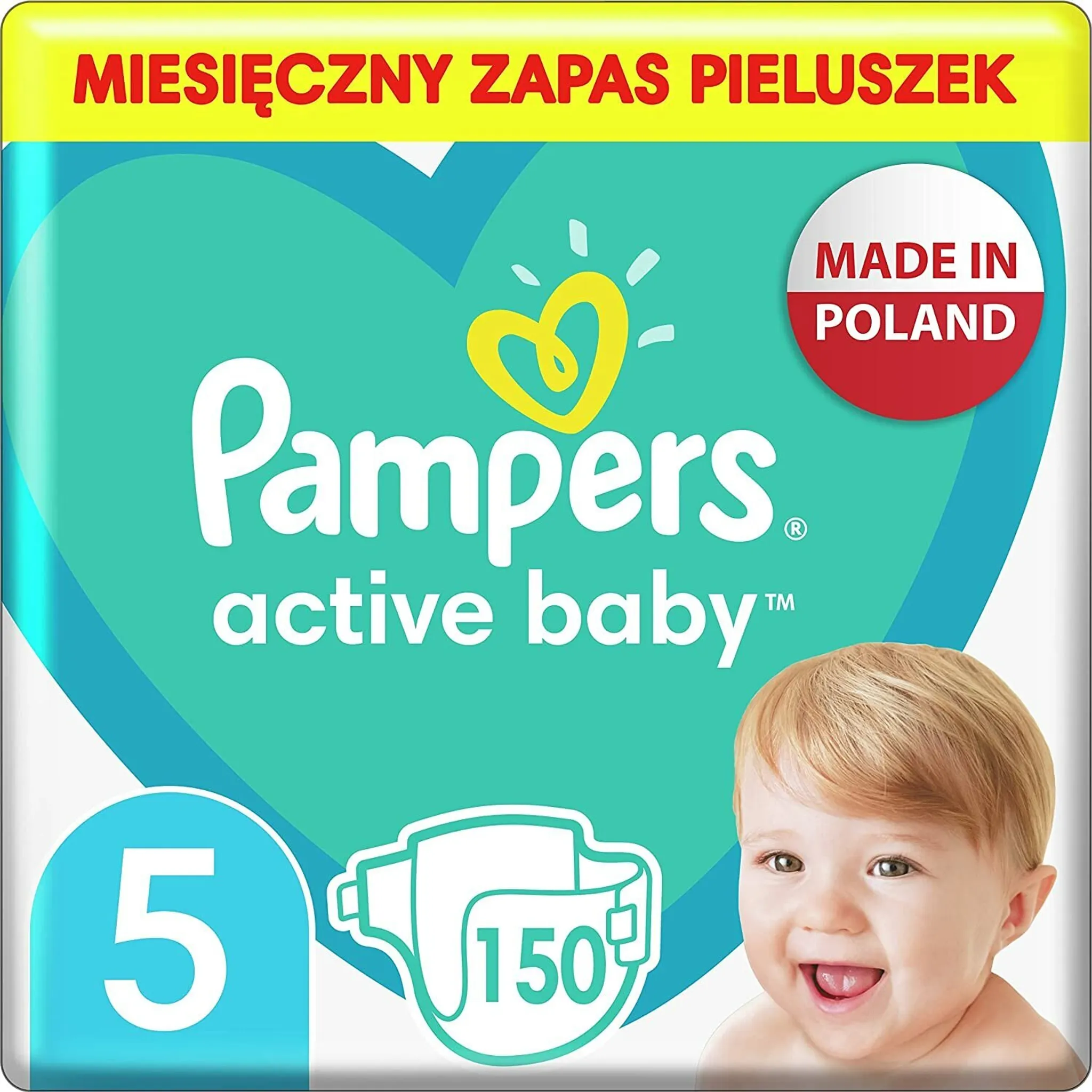 pampers w pudełku