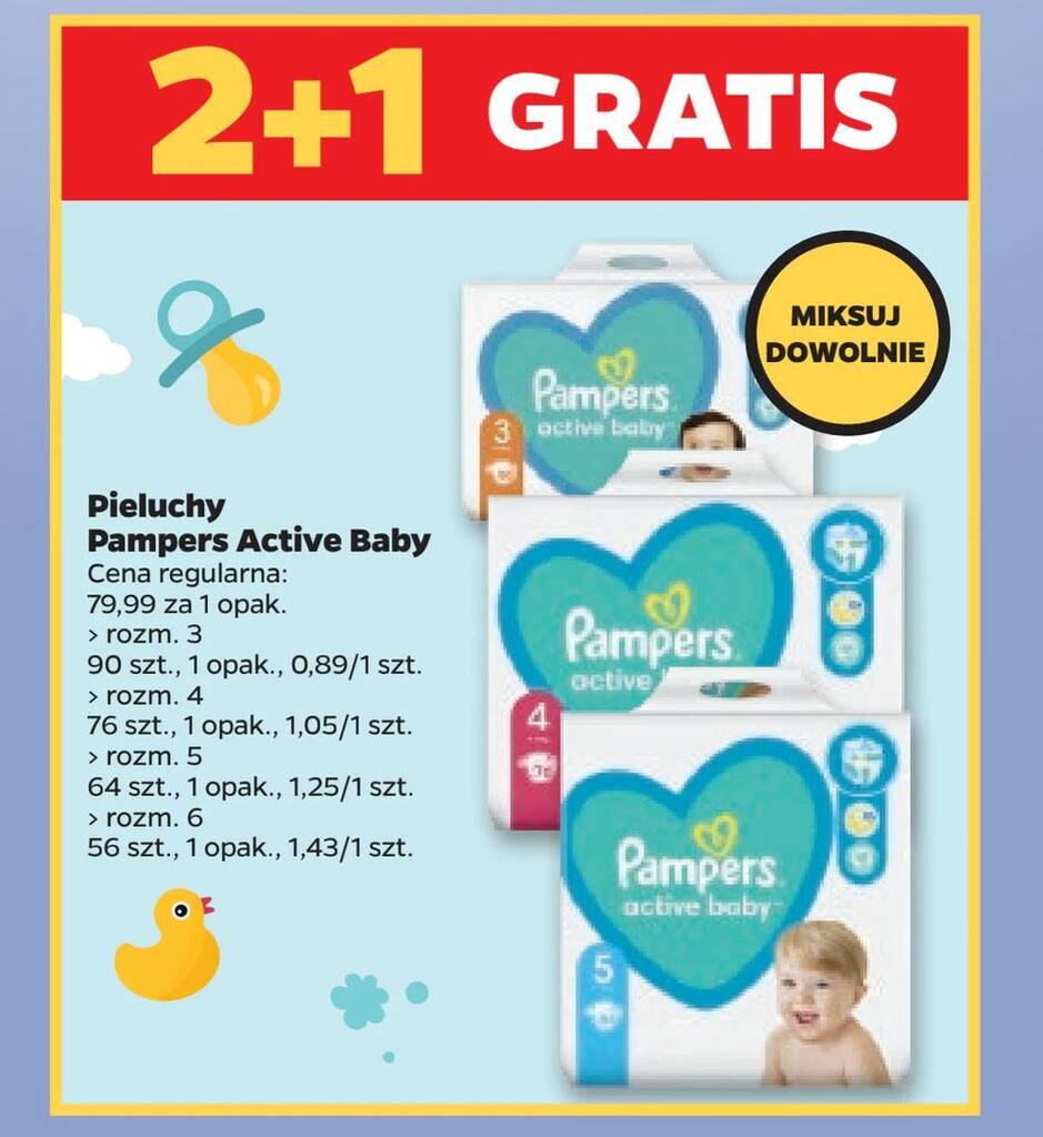 pieluchy pampers 2 biale rossmann