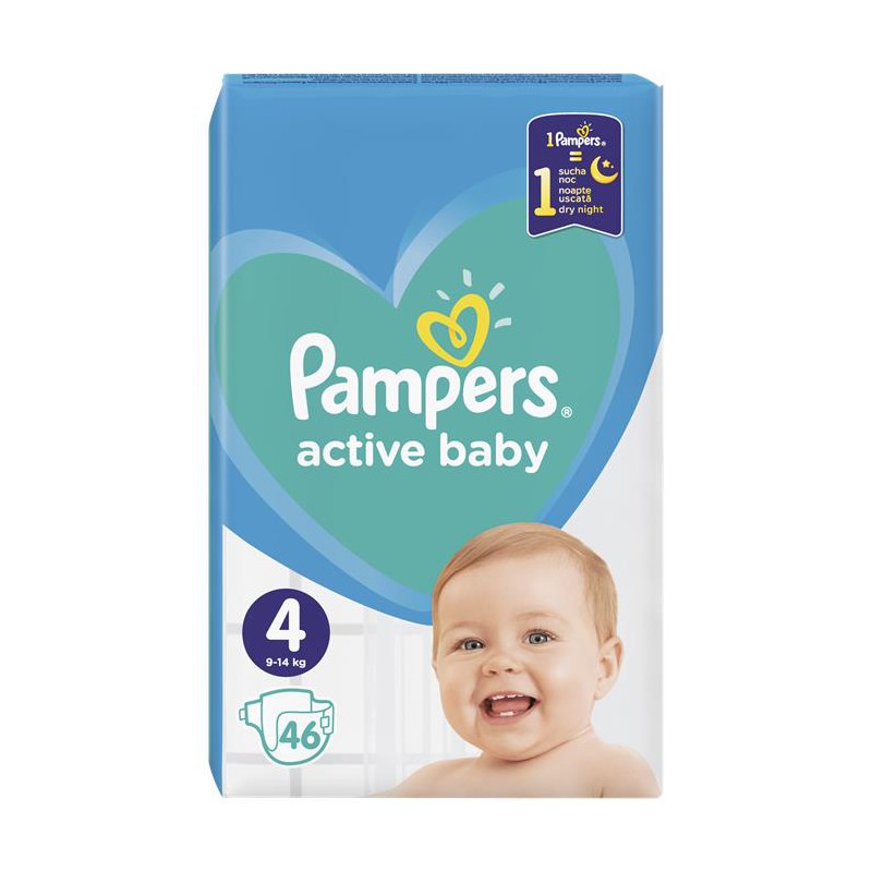 pampers active baby 3 58 szt