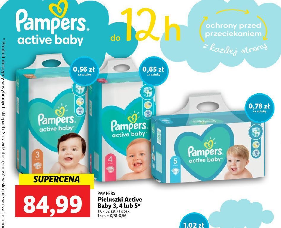 pampersy 2 pampers 50 sztuk