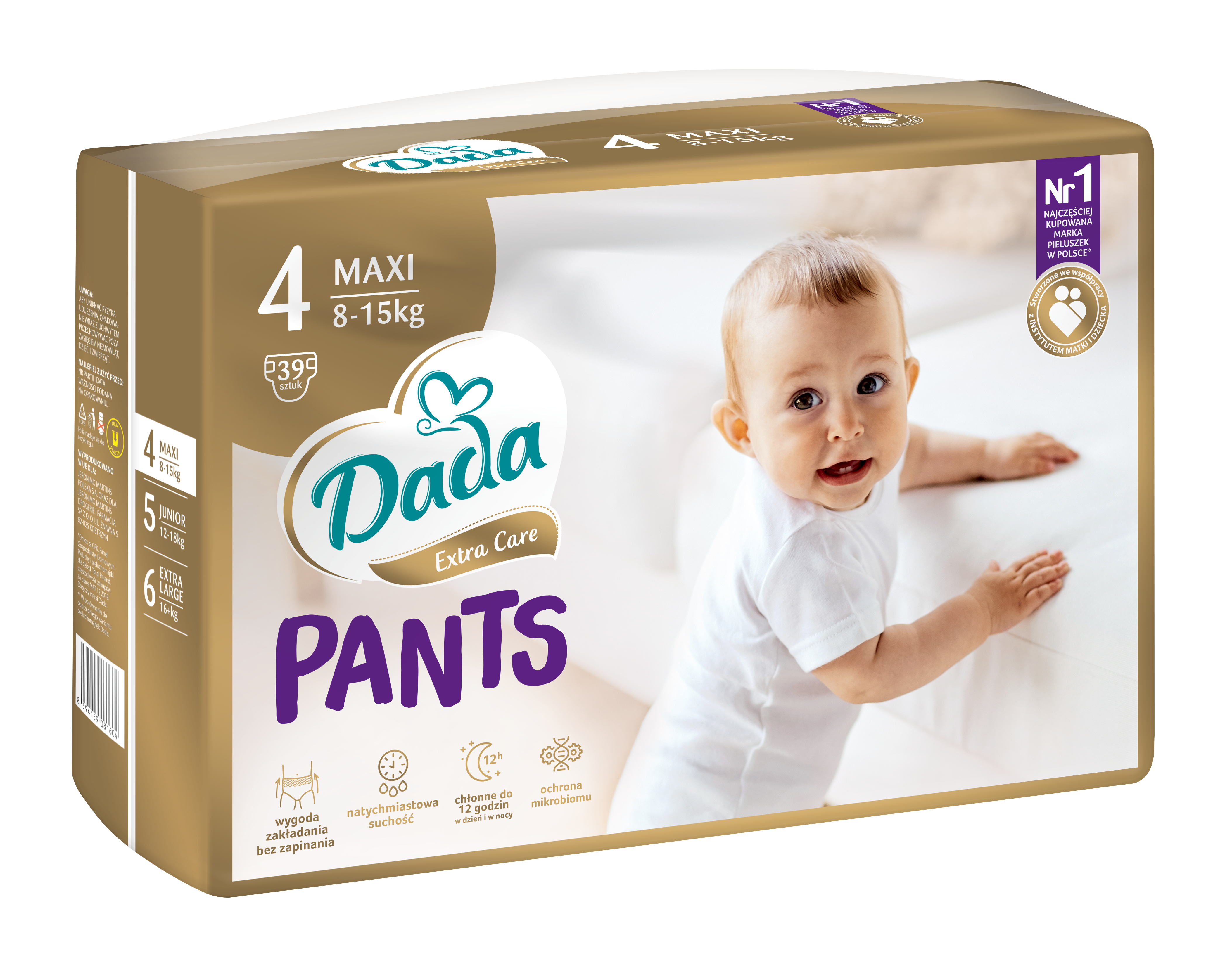 za duży pampers