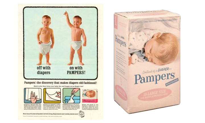 pampers pudło