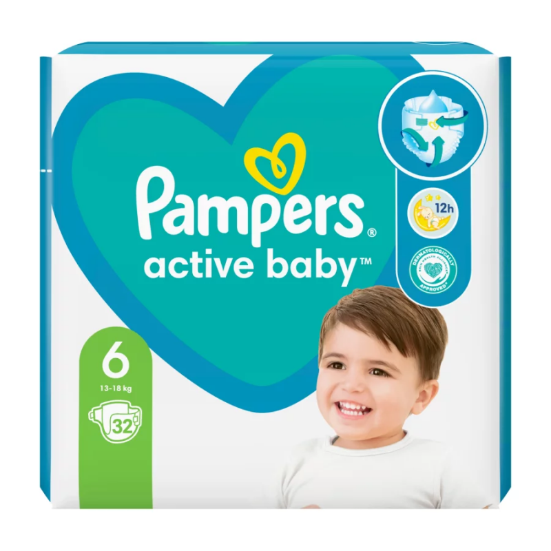 chusteczki nawilżane pampers 6x64 szt