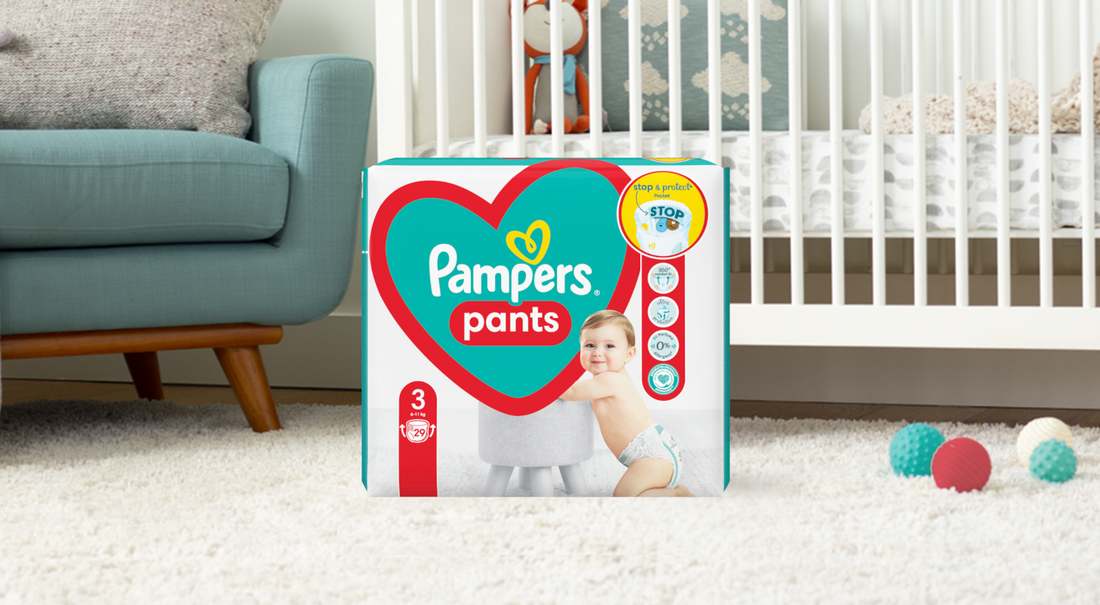 pampers active baby dry 90 szt