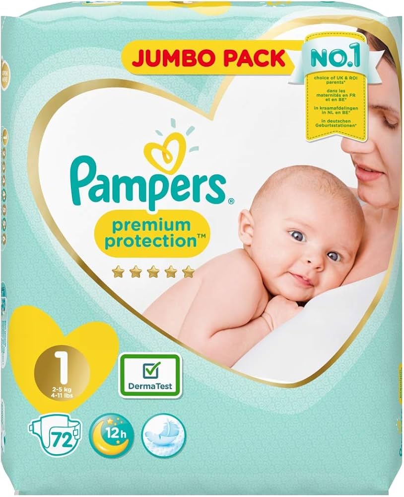 pampers premium care pieluchy rozmiar 1 newborn 2-5kg 88 sztuk