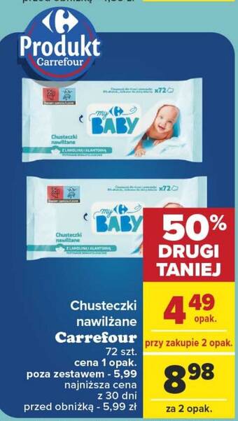 sroka o chusteczki nawilżane babydream