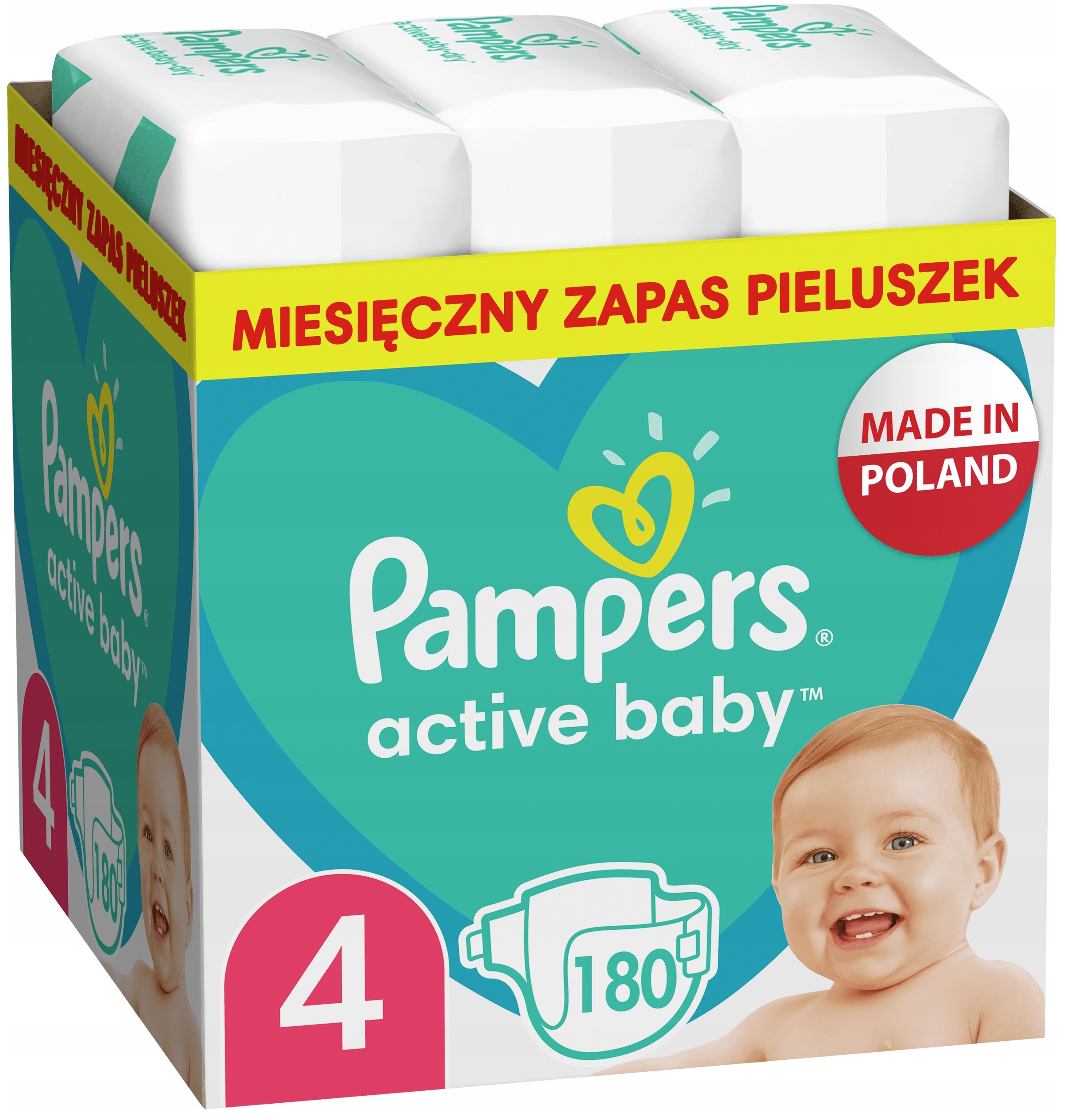 pampers box baby dry