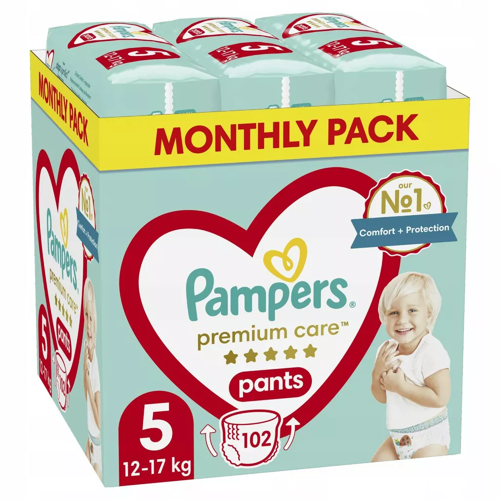 pampers pieluchy baby dry nappy pants size 5