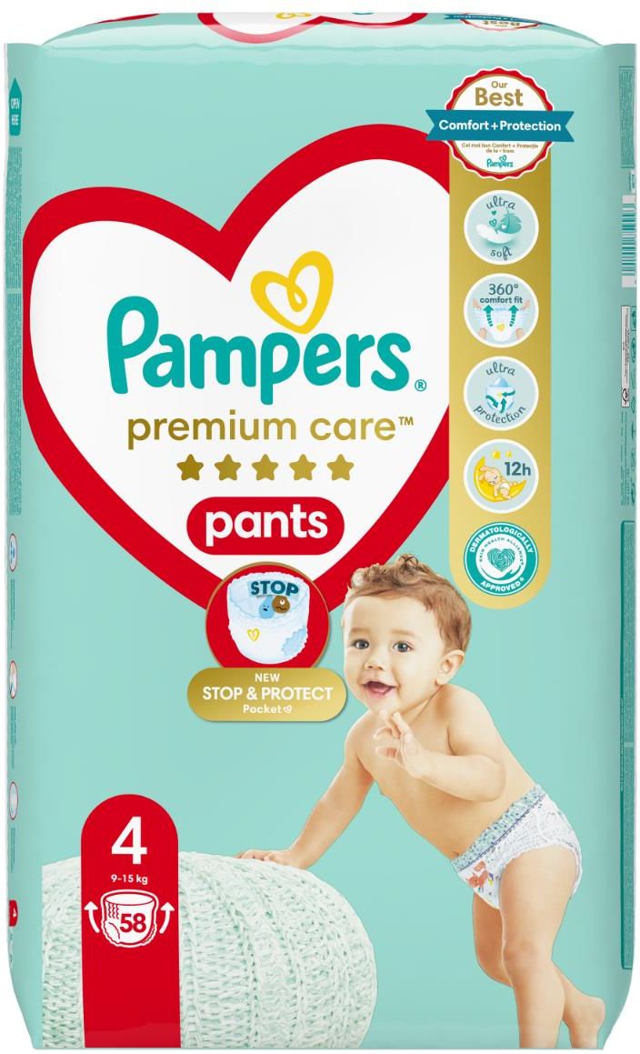 pieluchy pampers pants 4 52 szt