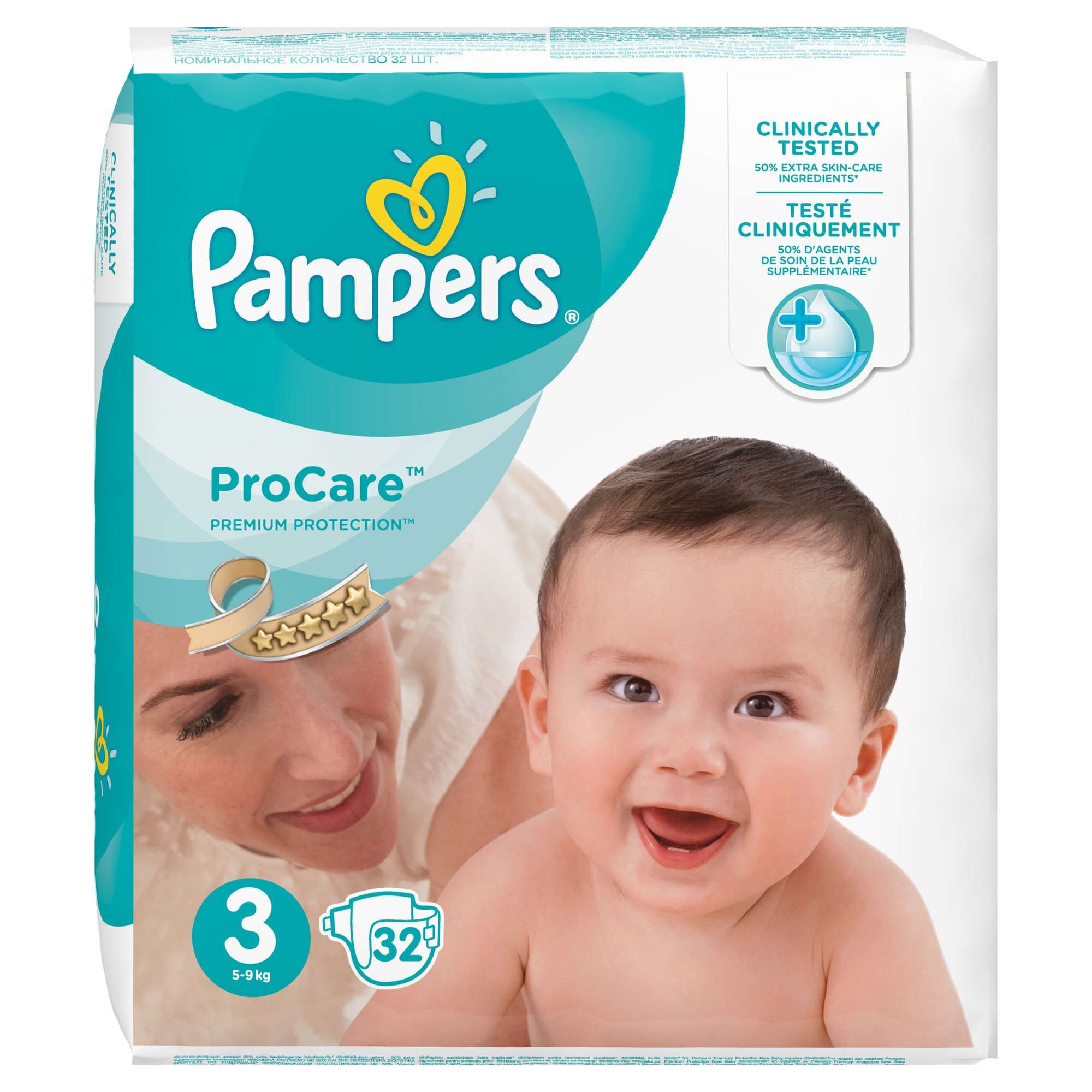 pieluchy premium care rozmiaro 3 204 szt pampers