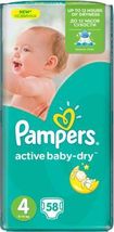 pieluchy pampers active baby mega box plus 4+