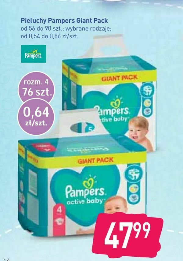 pampers active baby dry 6 promocja