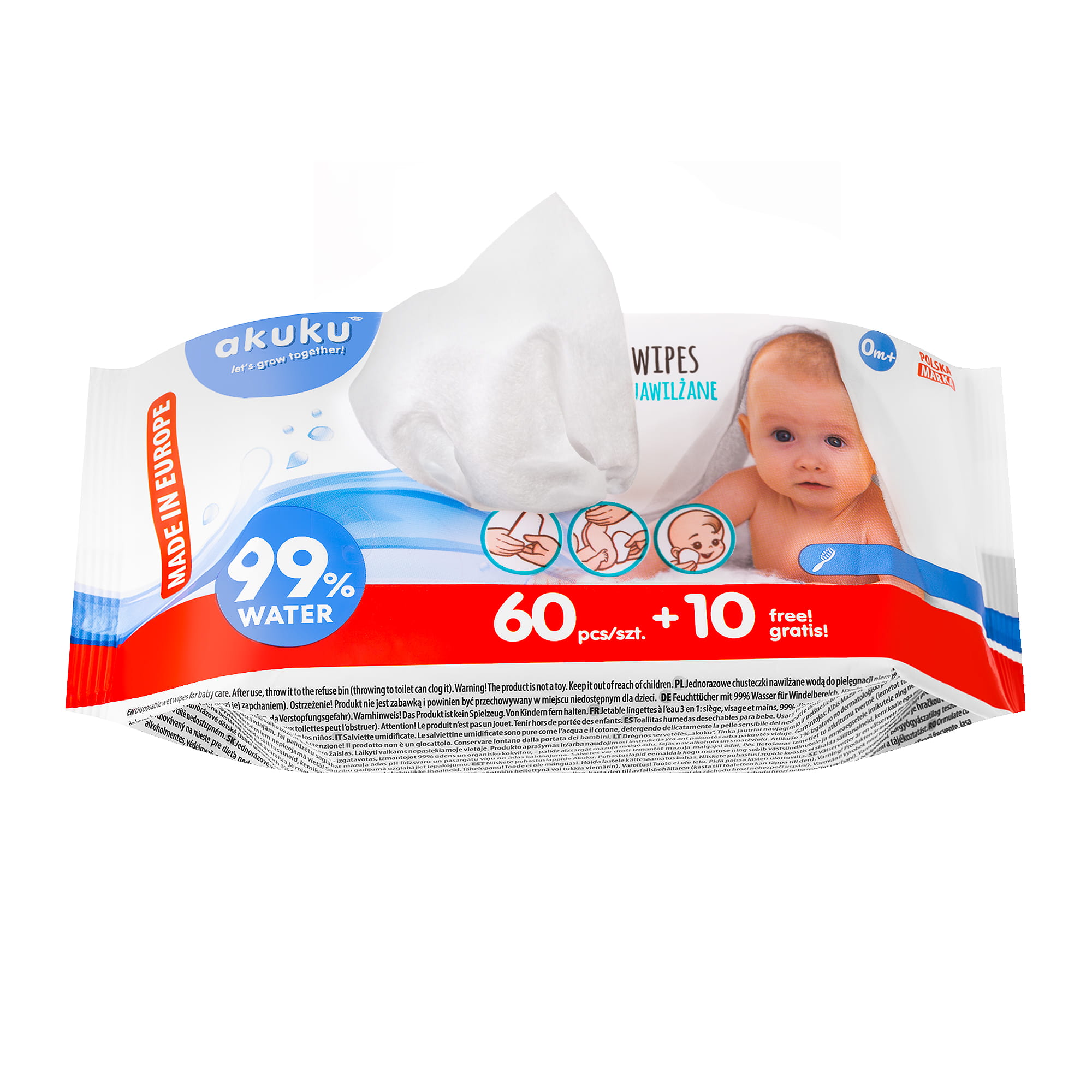 pampers sensitive chusteczki nawilżane dla niemowląt 80 szt