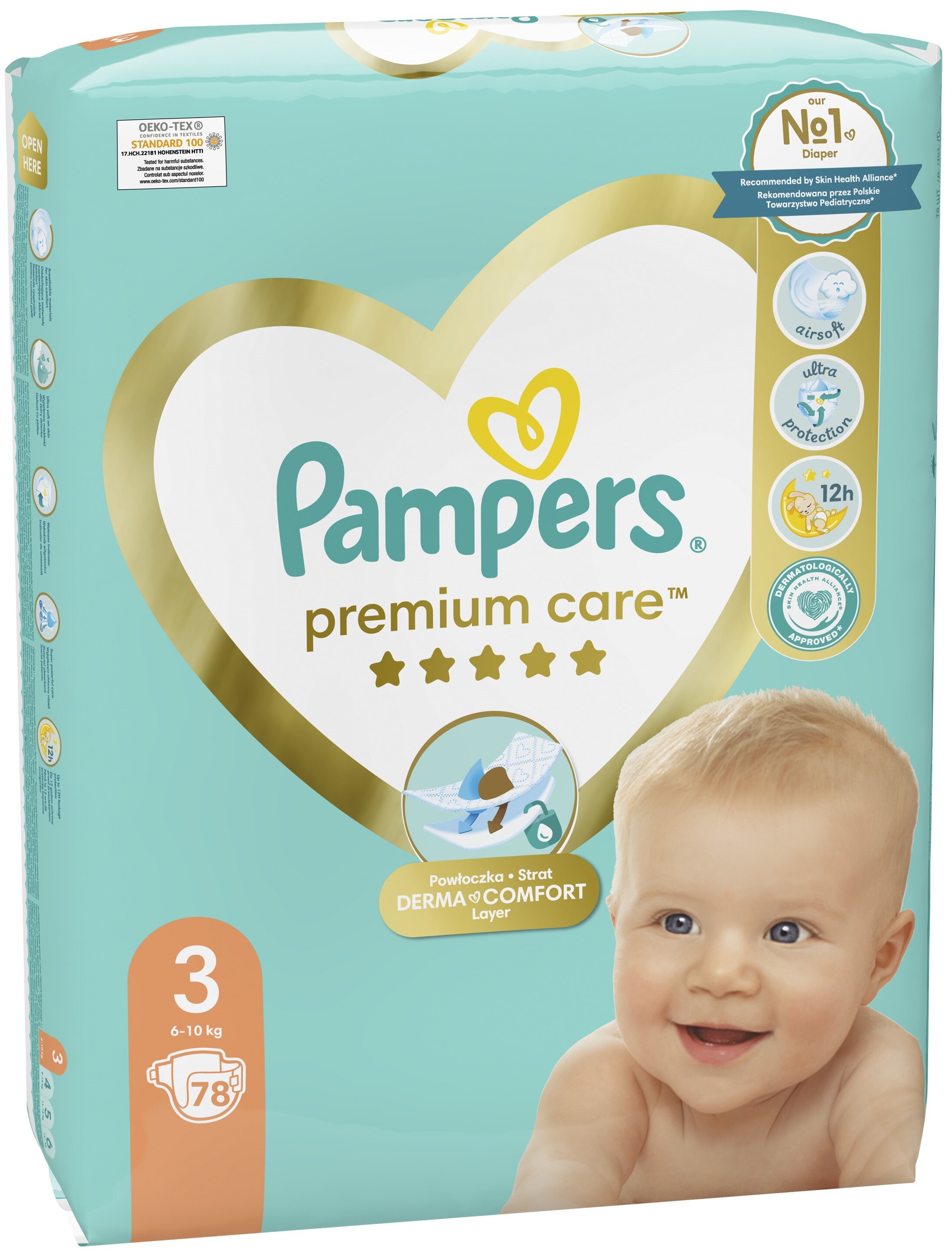 pampers new baby-dry pieluchy 3 mini 100szt