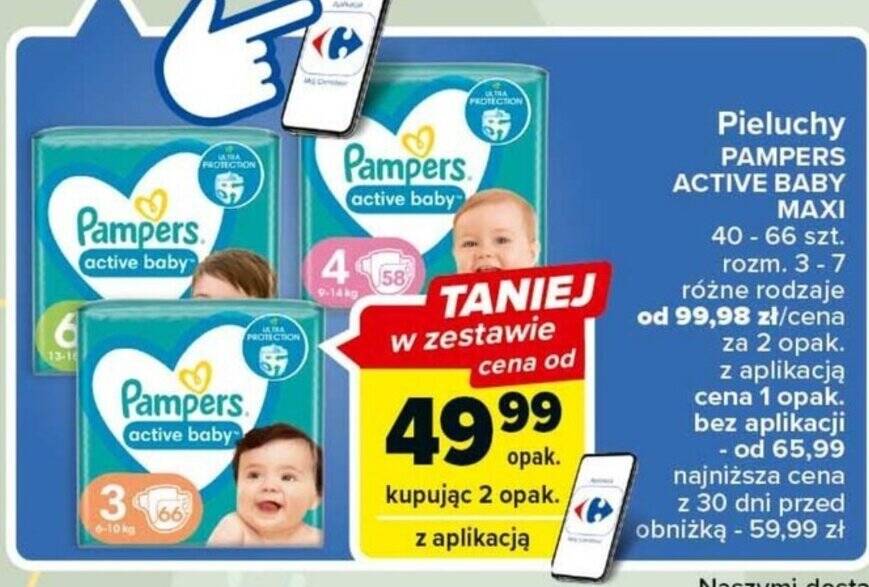 pieluchy pampers active baby mega b