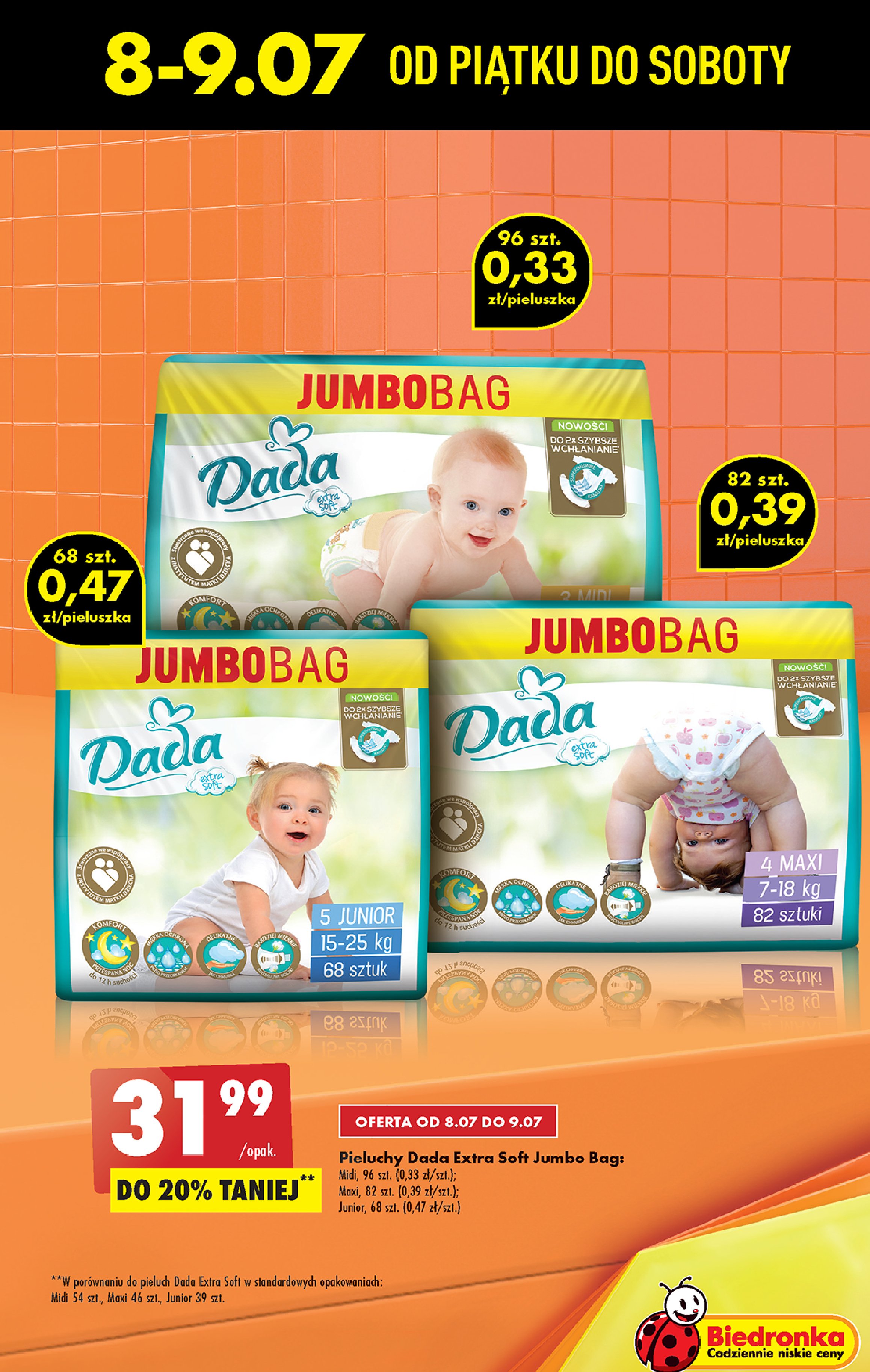 zielone pampersy pampers