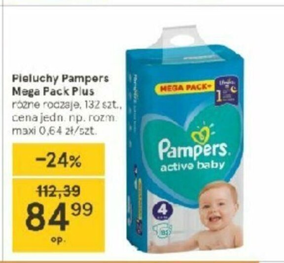 pampers sleep&play rozmiar 5