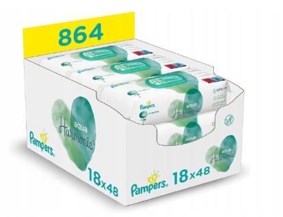 pampers aqua pure chusteczki nawilżające 14x