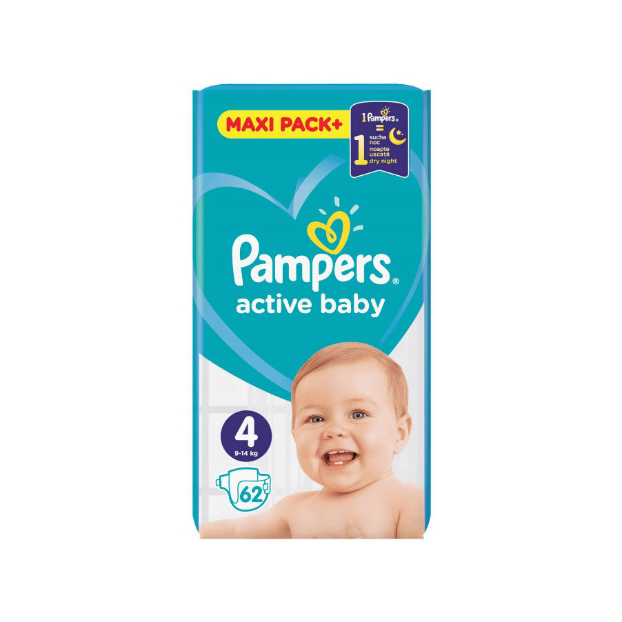 pampers active baby rozmiar 4 174 pieluszki 9-14 kg