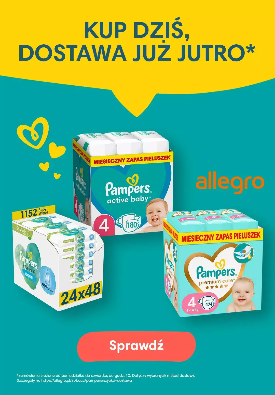 pieluchy pampers care 2 mini