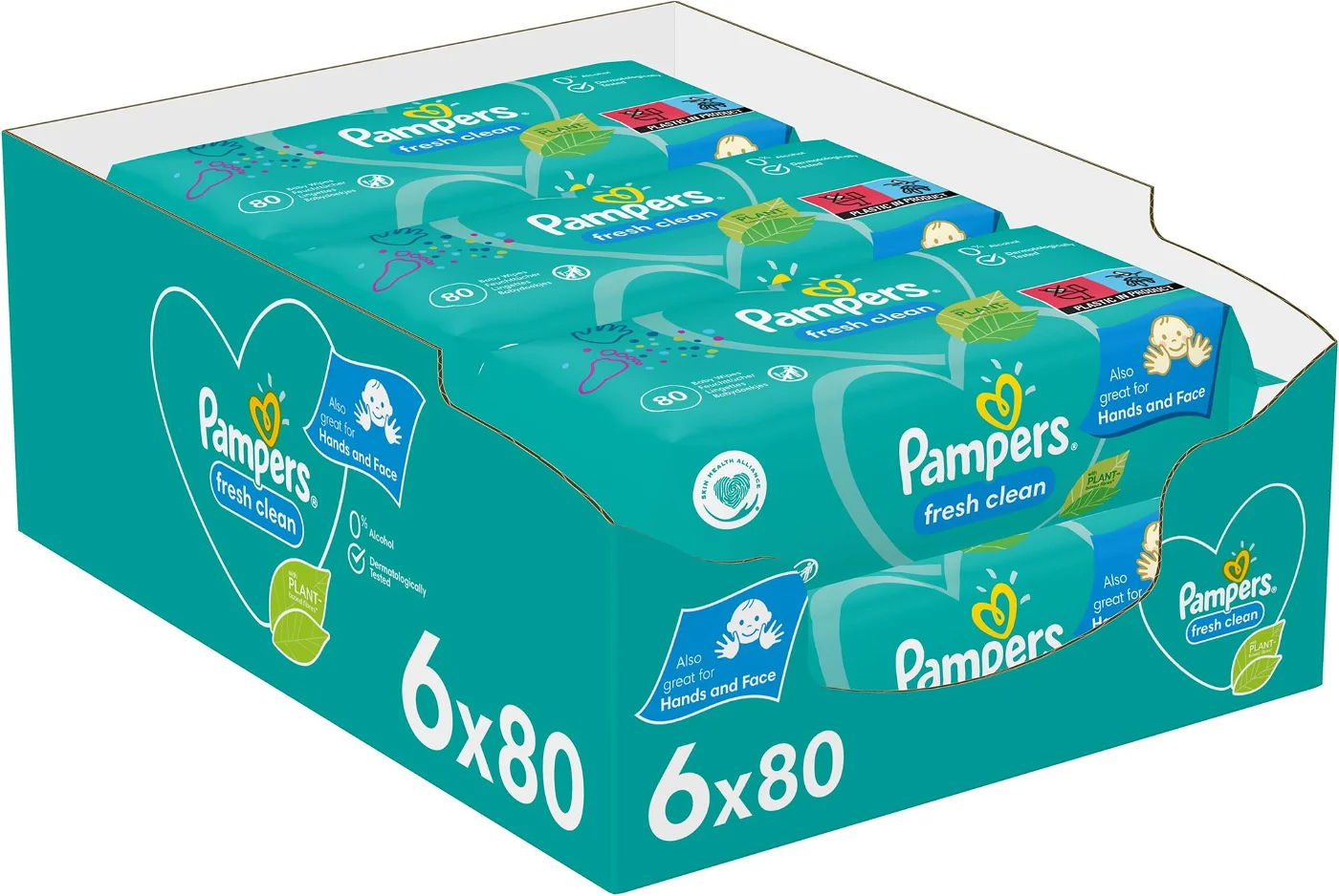 pampers sensitive chusteczki nawilżane 4x56 sztuk