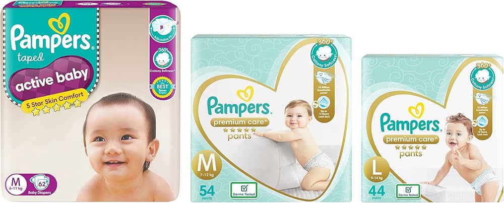 pieluchomajtki pampers 3 60