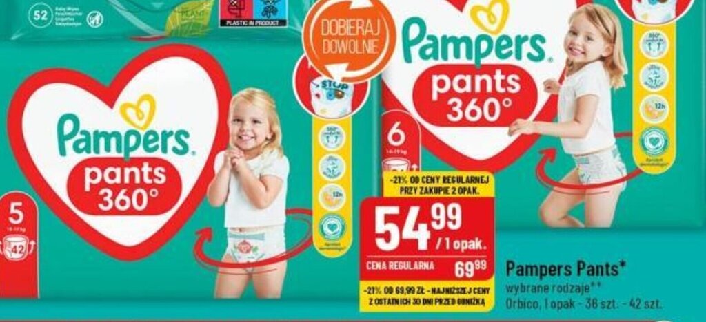 pieluszki pampers ekstra care