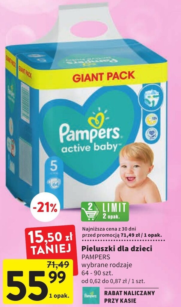 alegro pampersy pampers 4