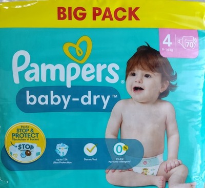 pampers mokre chusteczki biedronka