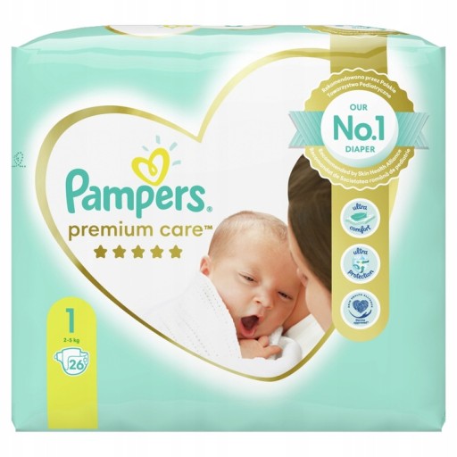 pieluchy pampers 1 z wycieciem na pepek